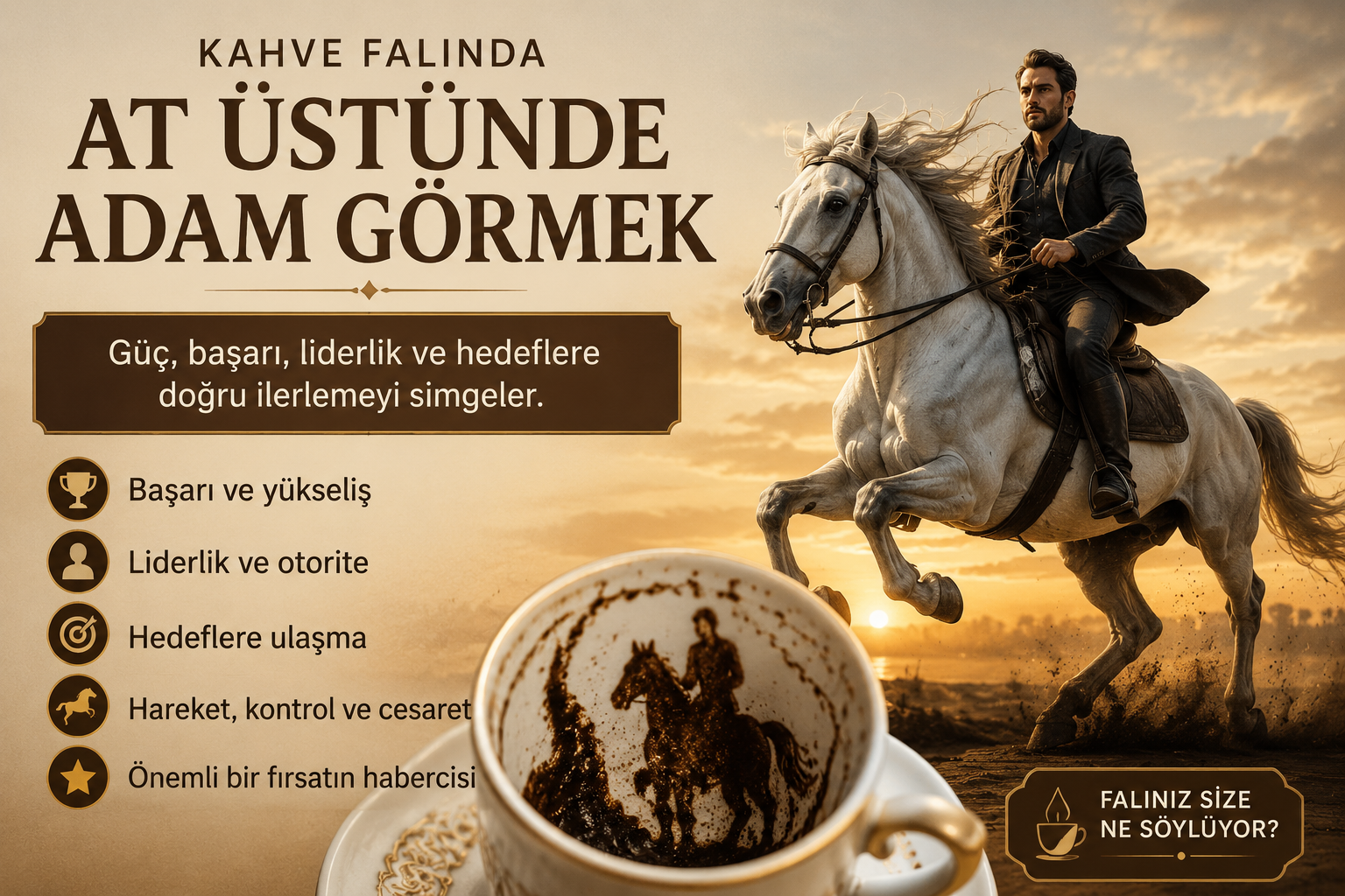 Kahve Falında At Üstünde Adam Görmek Ne Anlama Gelir?